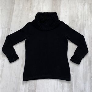 Dana Buchman Black Turtleneck Sweater